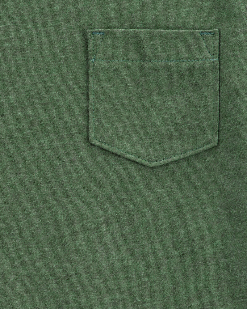 Toddler Boy Solid Short-Sleeve Tee - Green, image 2 of 3 slides