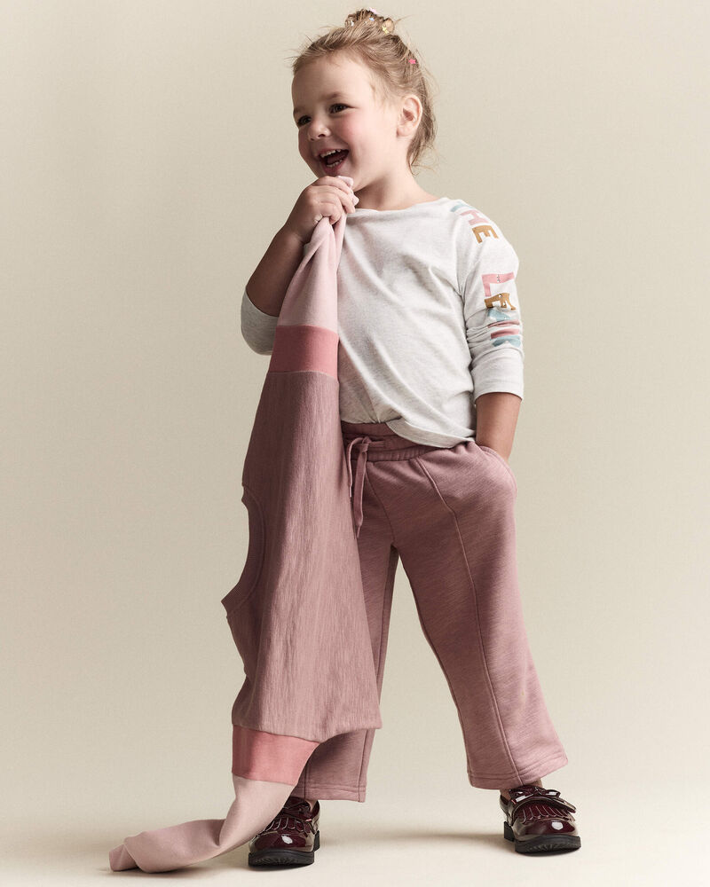 Toddler 'The Leader' Long-Sleeve Relaxed Graphic Tee - Light Heather Grey, image 4 of 6 slides
