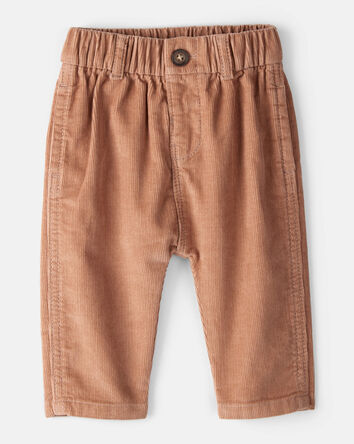 Baby Boy Corduroy Pants - Brown, 