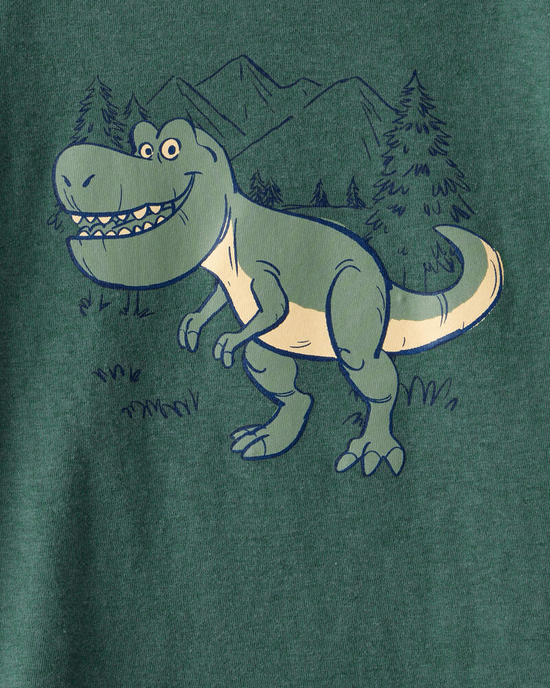 Toddler Boy Dinosaur Short-Sleeve Graphic Tee - Green, image 2 of 3 slides
