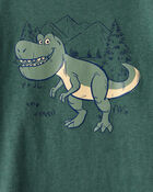 Toddler Boy Dinosaur Short-Sleeve Graphic Tee - Green, image 2 of 3 slides