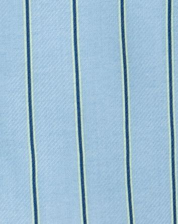 Kid Striped Loose Fit 2-Piece Pajamas - Blue, 