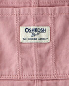 Toddler Girl Pleated 100% Cotton Jumper Dress - Pink, image 3 of 4 slides