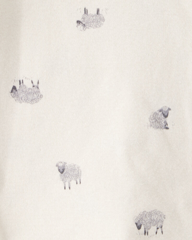 Baby Girl 4-Pack Sheep Print Long-Sleeve Multipack Bodysuits - Black/White, image 4 of 6 slides