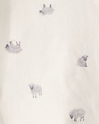 Baby Girl 4-Pack Sheep Print Long-Sleeve Multipack Bodysuits - Black/White, image 4 of 6 slides