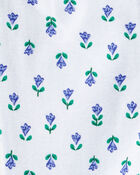 Baby 2-Pack Floral Pull-On Pants - Grey/Blue, image 5 of 6 slides