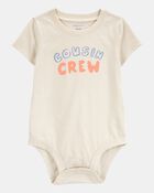 Baby Cousin Crew Short-Sleeve Bodysuit - Ivory, image 1 of 3 slides