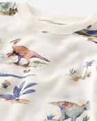 Baby Dinosaur Print Organic Cotton Pajamas Set, image 2 of 4 slides