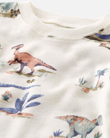 Baby Dinosaur Print Organic Cotton Pajamas Set, 