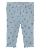 Baby Floral Pull-On Ribbed Pants, image 2 of 4 slides