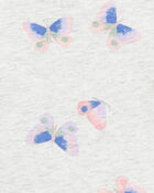 Toddler Girl Butterfly Print Short-Sleeve Dress, image 3 of 4 slides