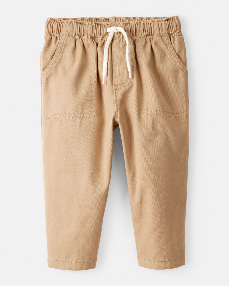 Baby Boy 2-Piece Button-Front Top & Pant Set - Green/Khaki, image 2 of 6 slides