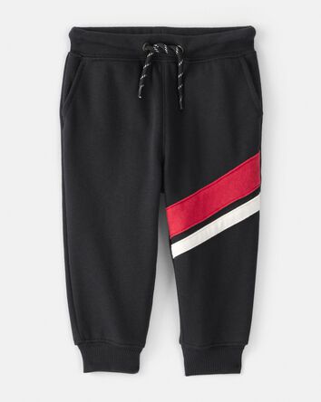 Baby Boy Fleece Joggers - Black, 