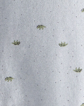 Baby Boy Dinosaur Print Cotton Long-Sleeve Tee & Pant Set - Blue, 