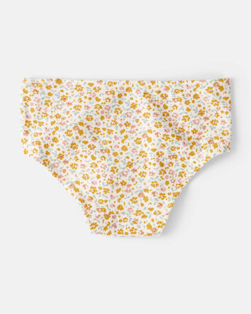 Toddler 7-Pack Floral Hearts Brief Stretch Cotton Underwear, 