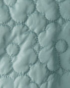 Toddler Girl Floral Quilted Long-Sleeve Midweight Jacket - Green, image 3 of 3 slides