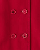 Toddler Girl Long-Sleeve Fashion Peacoat - Red, image 5 of 6 slides