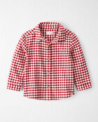 Toddler Boy Plaid Organic Cotton Button-Front Flannel Shirt, image 1 of 4 slides