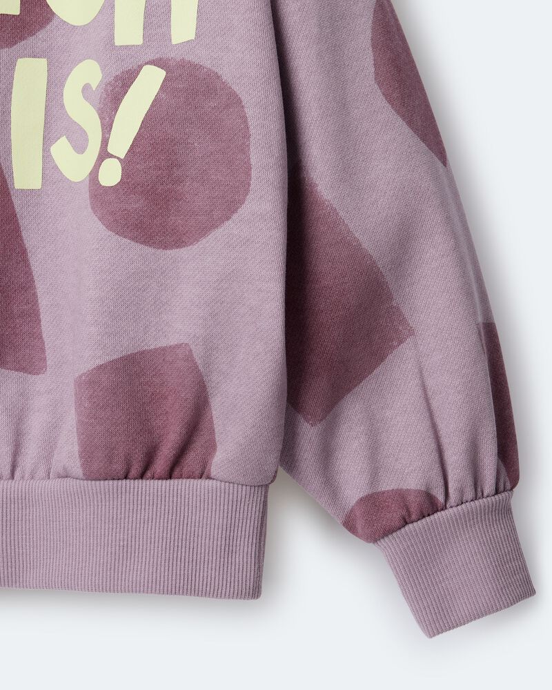 Toddler Watch This!' Shapes Dolman-Sleeve Sweatshirt - Mauve , image 6 of 6 slides