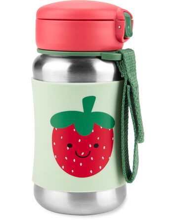Spark Style Stainless Steel Straw Bottle - Strawberry, 
