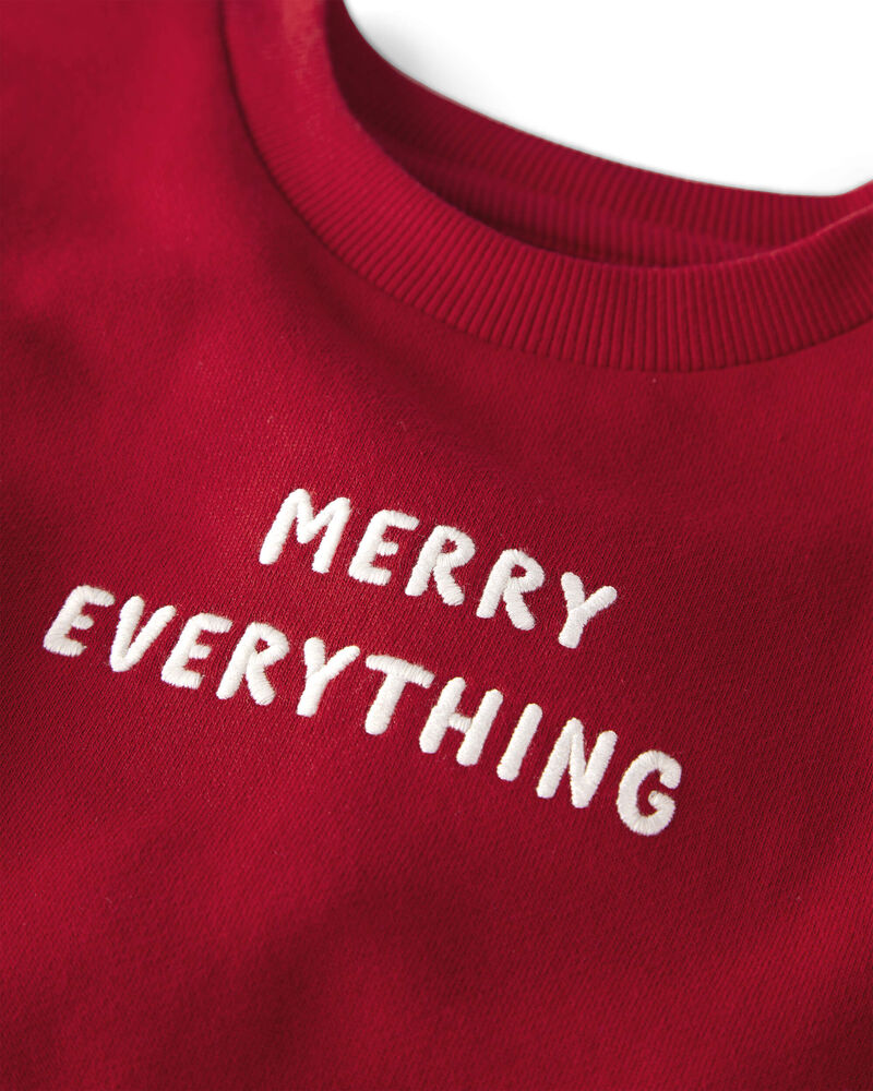 Toddler Merry Everything Pullover Made with Organic Cotton, image 2 of 4 slides