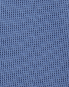 Baby 2-Piece Waffle Knit Hooded Pullover & Drawsting Shorts Set - Blue, image 7 of 7 slides