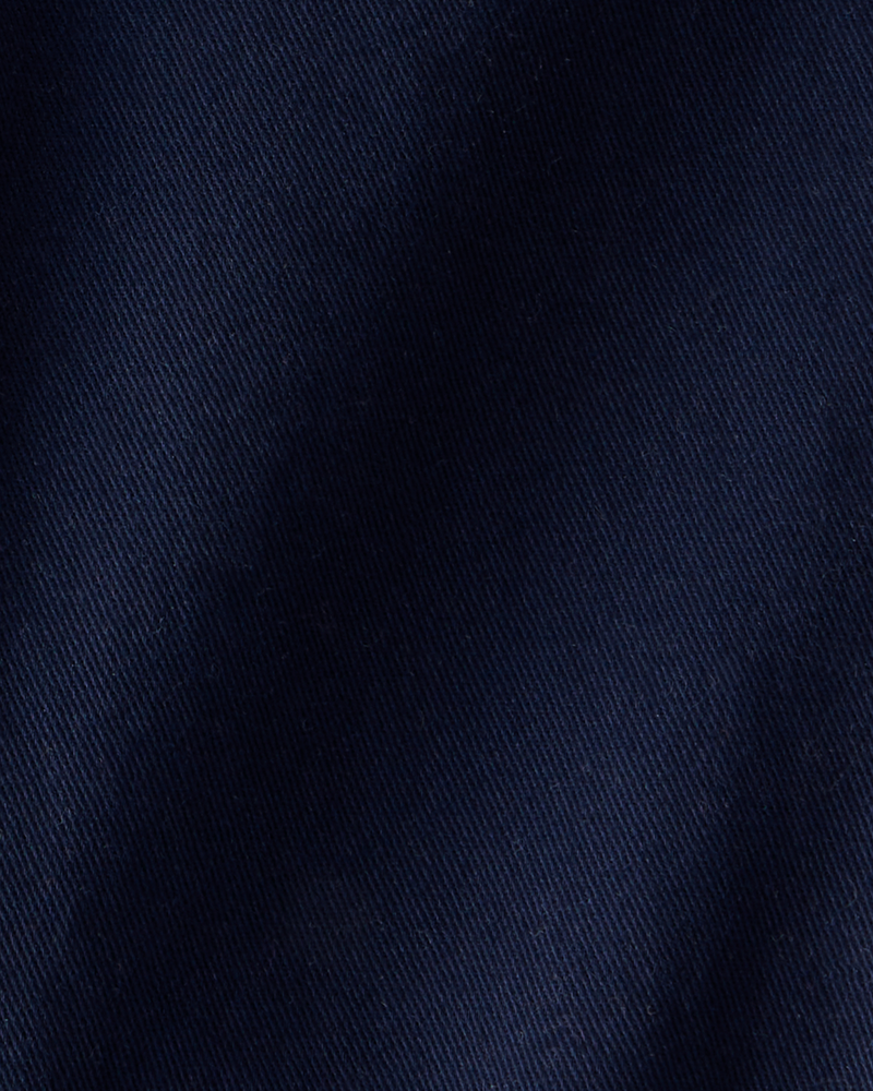 Baby Boy Twill Joggers - Navy, image 3 of 4 slides