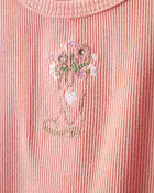 Baby Girl Cowgirl Boot Cotton Short-Sleeve Top - Pink, image 2 of 4 slides