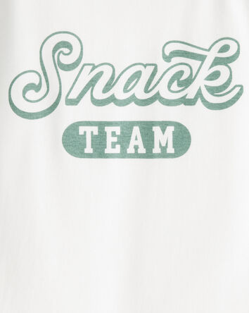 Girls Snack Team Short-Sleeve Graphic Tee - Green/White, 