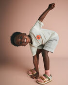 Toddler 'Funny Sunny' Rolled Cuff Tee - Cream, image 5 of 7 slides