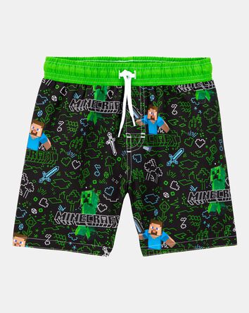 Boys Minecraft&reg; Swim Trunks - Green, 