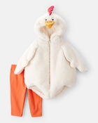 Baby 2-Piece Chicken Halloween Costume - White/Orange, image 1 of 5 slides