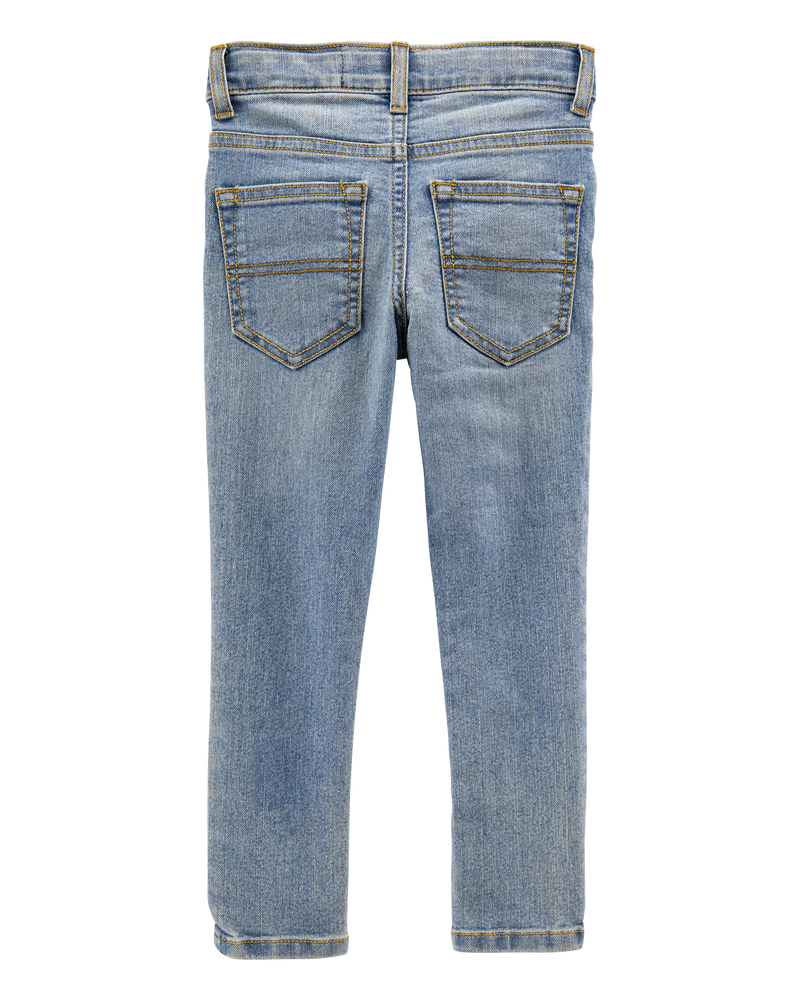 Baby Sun Faded Light Wash Skinny-Leg Jeans, image 2 of 4 slides