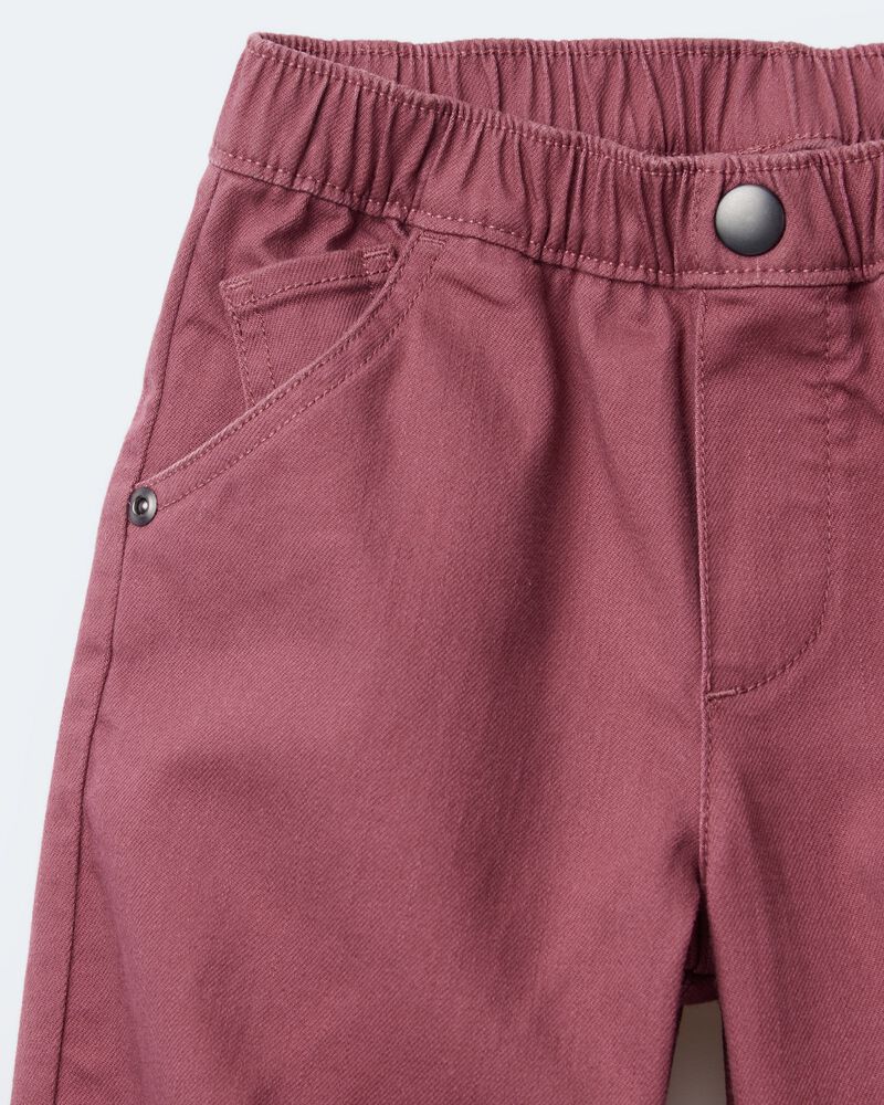 Toddler Barrel Pant - Burgundy, image 7 of 8 slides
