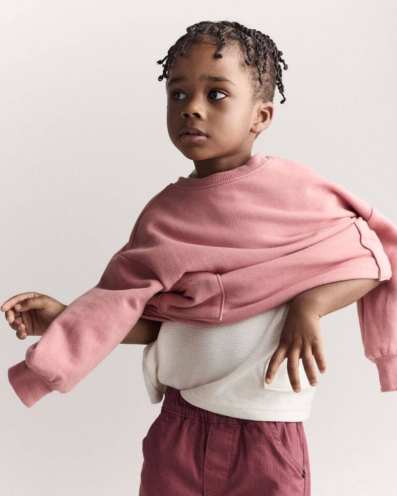 Toddler Otter Sweatshirt&trade; with Pockets - Pink, image 5 of 6 slides