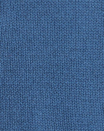 Baby Boy Cotton Long-Sleeve Cardigan Sweater - Blue/Red, 