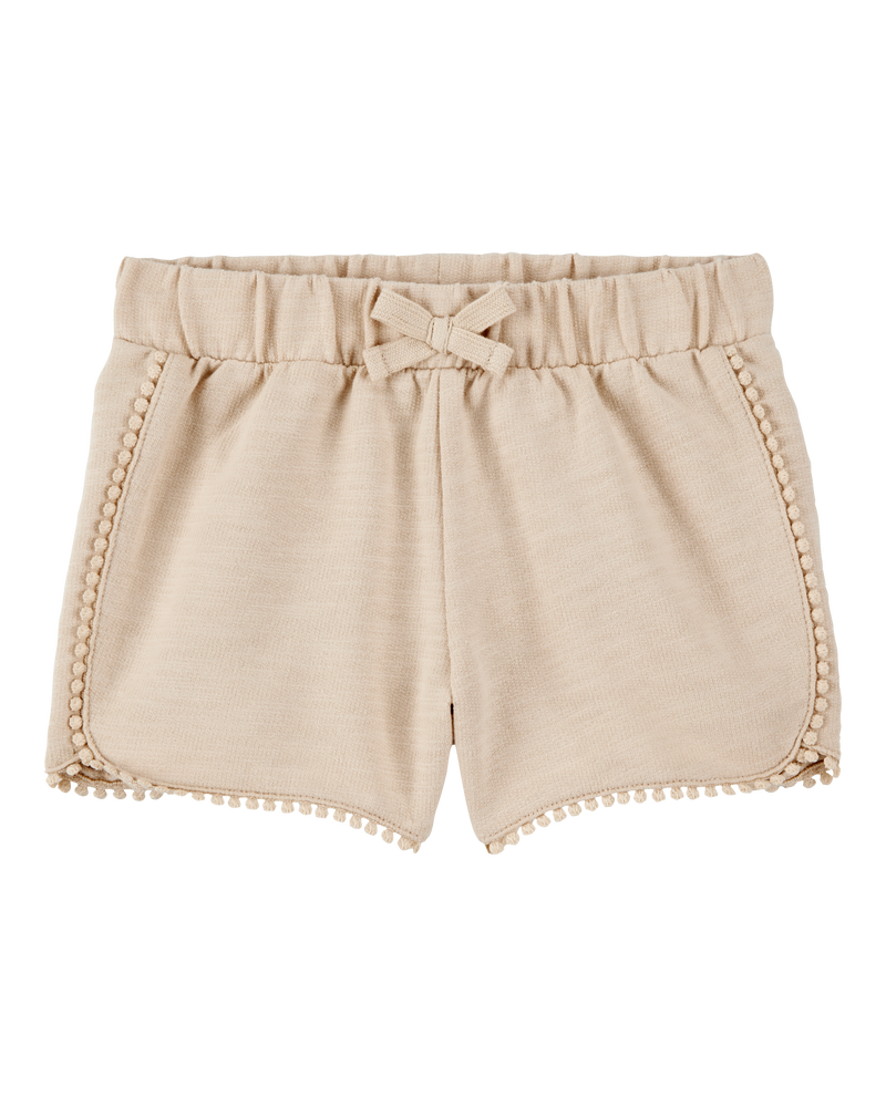 Toddler 2-Piece Seashell Ribbed Tank Top & Pom Pom Dolphin Shorts Set - Ivory/Tan

, image 6 of 10 slides