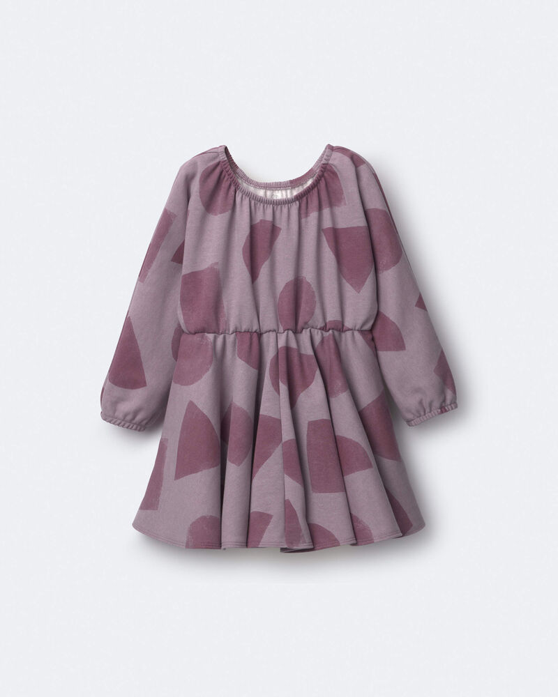 Toddler Girl Avenue Twirl&trade; Dress with Shapes - Mauve, image 2 of 6 slides