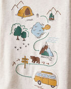 Toddler Boy Camping Short-Sleeve Graphic Tee - Ivory, image 2 of 4 slides