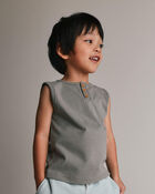 Toddler Boy Henley Tank - Grey, image 3 of 5 slides