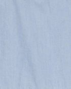 Toddler Two-Toned Short-Sleeve Denim Dress, image 3 of 4 slides