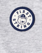 Baby Boy 2-Piece Sports Long-Sleeve Bodysuit & Pant Set - Grey, image 4 of 7 slides