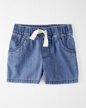 Toddler Organic Cotton Chambray Shorts, 