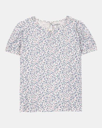 Toddler Short-Sleeve Floral Fashion Top, 