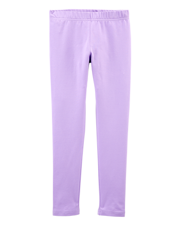 Kid Cotton Stretch Leggings, 