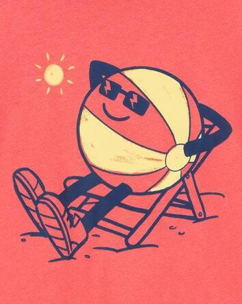 Toddler Boy Beachball Graphic Tee - Orange, 