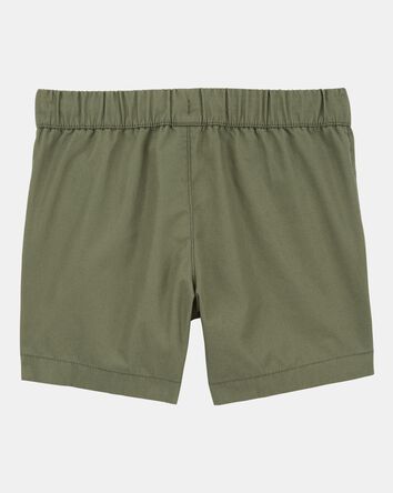 Baby Pull-On Poplin Shorts - Green, 