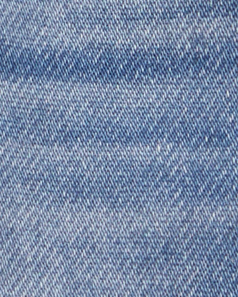 Toddler Pull-On Denim Short - Blue Wash, image 5 of 7 slides