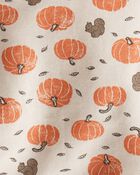 Baby Boy 2-Piece Organic Cotton Set in Harvest Pumpkins Print, image 4 of 5 slides
