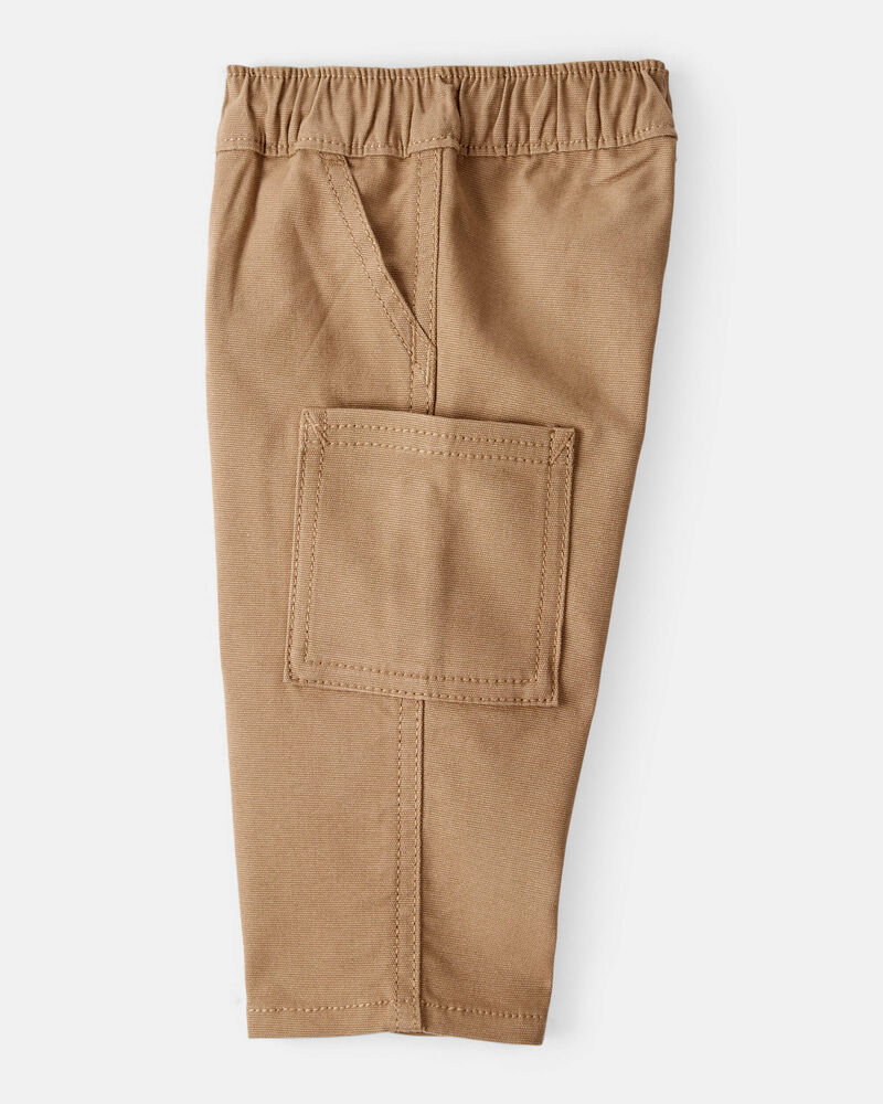 Baby Boy 2-Piece Long-Sleeve Tee & Pant Set - Ivory/Brown, image 2 of 6 slides